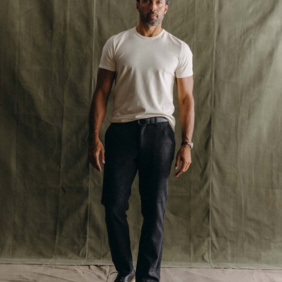 NWT Taylor Stitch Mens The Carnegie Pant in Heather Charcoal Wool 32x32 Limited